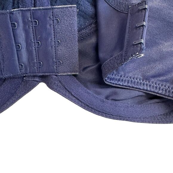 BALI LILYETTE Navy Comfort Lace Full Coverage Underwire Minimizer Bra Size 36DD - Picture 11 of 11